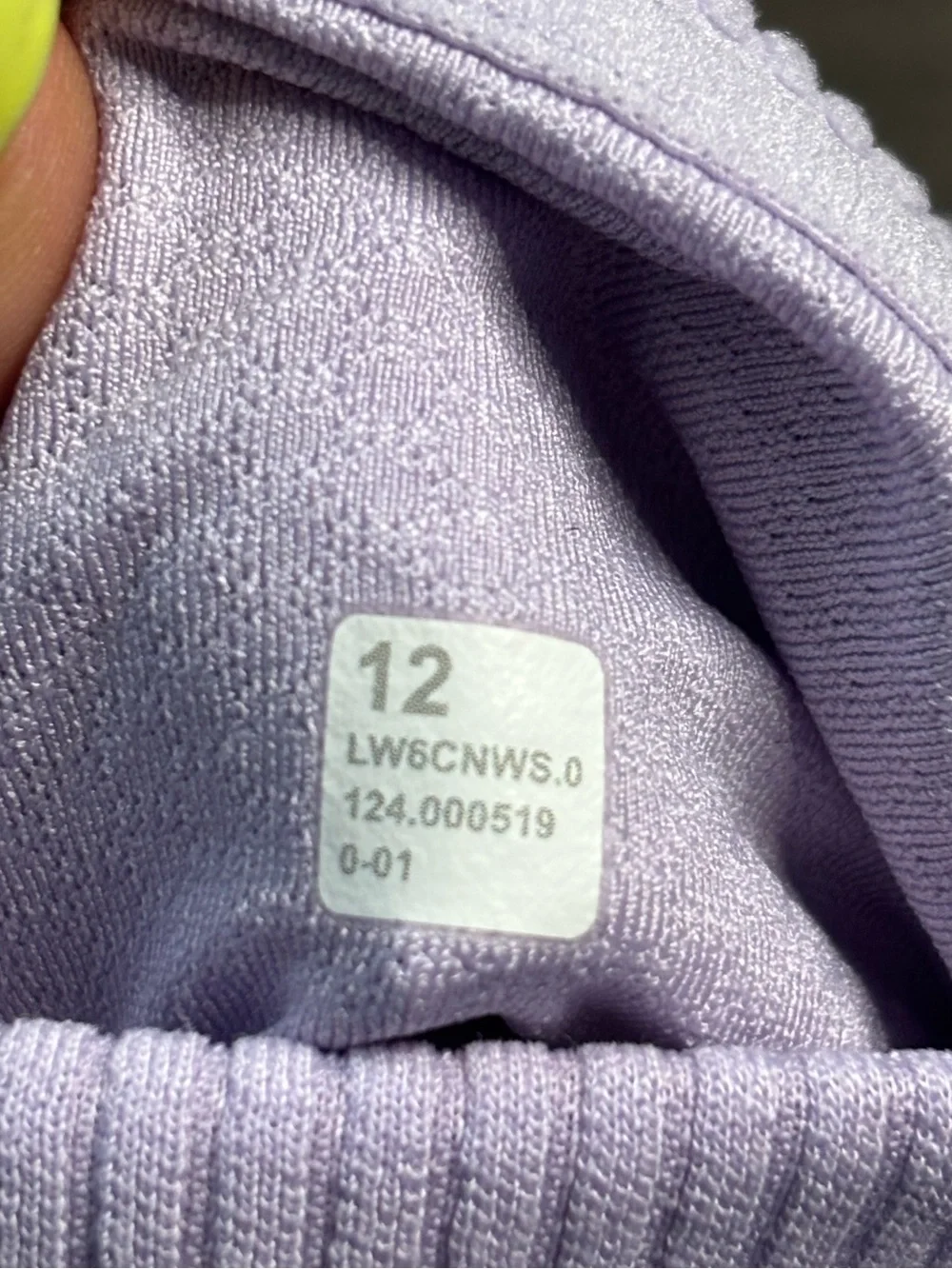 Lululemon Ribbed Softstreme Zip-Leg High-Rise Crop Pant 25” Lilac Ether 12 NWOT